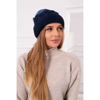 Čepice Fleecová čepice Ilona K218 navy blue+jeans UNI