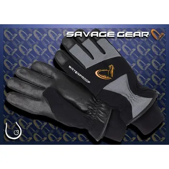 Rybářské oblečení SAVAGE GEAR Thermo Pro Glovw Grey/Black rybářské rukavice