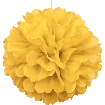 Unique - Dekorativní žlutá bambule – Basic Colours Line -
