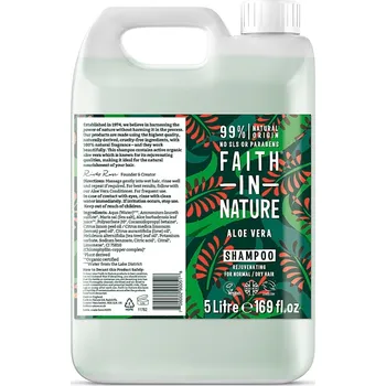 Šampon Kanystr 5 litrů Faith in Nature přírodní šampon s Aloe Vera