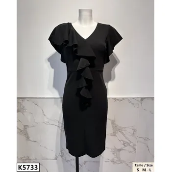 Dámské šaty Šaty Kichic Paris GT5733-1 Lady vel. barva: černá, velikost: XXL