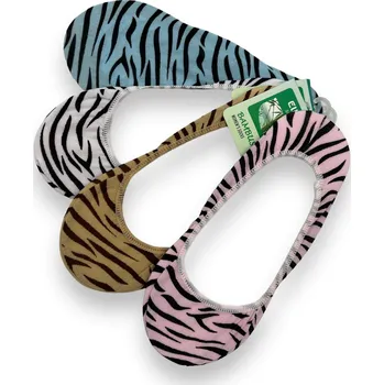 Pesail Dámské nízké ponožky MIX barvy 4x pary Barva: Černá, Velikost: 39-42