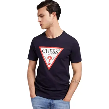 Pánské tričko GUESS PÁNSKÉ TRIČKO T-SHIRT CN SS ORIGINAL LOGO NAVY M2YI71I3Z14 G7V2 Velikost: M