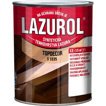 lazura Tenkovrstvá lazura LAZUROL TOPDECOR S1035 - 9 L - TW38