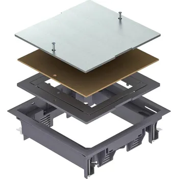 Elektroinstalační krabice OBO Bettermann ZES4-2 U10T 7011 vložka do průchodky