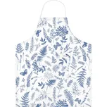 DARRÉ Kuchyňská zástěra V kapradinách - bílomodrá