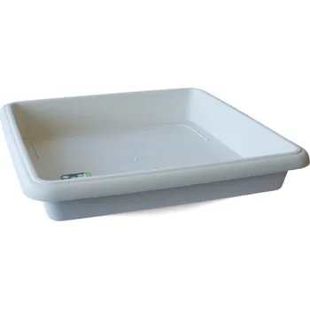 Květináč ALFIstyle Podmiska pod hranatý květináč L 27,5x27,5 cm, bílá