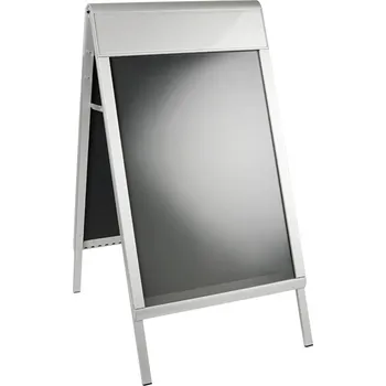 A stojan s kliprámem Prestige s výměnným logo panelem PRESACLP/A2, formát A2