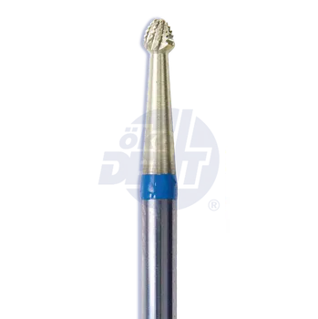 Příslušenství k frézce tvrdokovová chirurgická fréza ALLPORT | zelená kulatá, ozubená, potažená | do násadce | hrubá zrnitost | 500 104 001 534 023