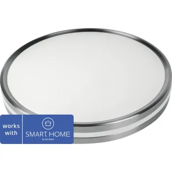 LED stropní svítidlo Flair ViYu MUSICA 24 W 2500 lm 2700-6500 K matný chrom - kompatibilní se SMART HOME by hornbach