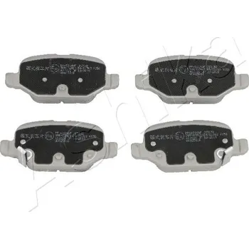 Brzdový systém Sada brzdových destiček, kotoučová brzda ASHIKA 51-00-0214