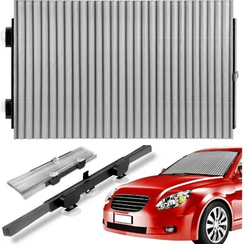 Stínítko do auta Sluneční clona zatahovací přísavná roleta na přední sklo 46x150