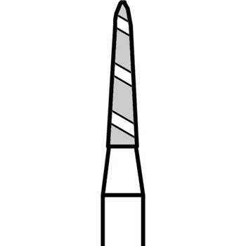 Brusný kotouč TURBO diamant | zelené torpédo, kónické (L=6 mm) | do turbínky | hrubá zrnitost | 806 314 T297K 534 012