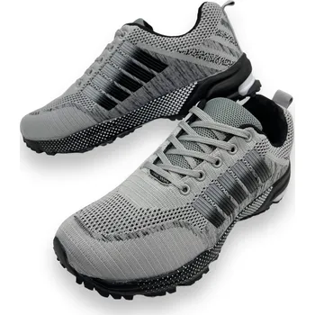 Pánská obuv Fashion Pánské šedé šněrovací tenisky 05 Barva: Šedá, Velikost: 45