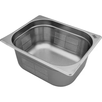 SVING Gastronádoba z nerezu GN1/2 - 150 mm, bez držadel, děrovaná.