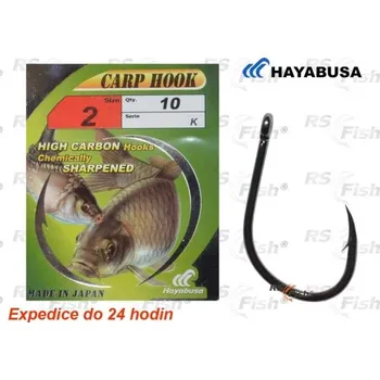 Rybářský háček Hayabusa Carp Hook K vel. 2