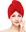 Chanar Rychleschnoucí froté turban na vlasy, červený