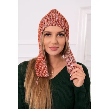 Čepice Dámská klapka na uši Jana K314 červená UNI