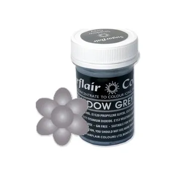 Potravinářské barvivo Barva gelová Sugarflair - Šedá / Shadow Grey (Graphite)