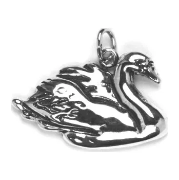 Přívěsek Stříbrný přívěsek labuť - P129 (Stříbrný přívěsek labuť)
