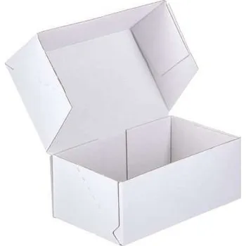 Obalový materiál Poštovní kartonová krabice 250x150x60 mm 3VVL E 390g/m2 bílá-bílá - paleta 2800 ks