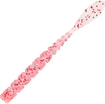 Umělá nástraha MUSTAD Aji Worm Fla-Fla 5 cm Clear Red Glitter