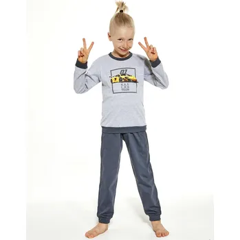 Chlapecké pyžamo Cornette pyžamo chlapecké 477/126 Team - šedá, 86-92 (Chlapecké pyžamo Cornette)