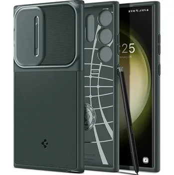 Pouzdro na mobilní telefon Spigen Optik Armor Abyss Green Samsung Galaxy S23 Ultra