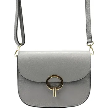 Kabelka Kožená crossbody kabelka Luka 20-044 šedá