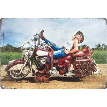 Kancelářský nábytek Retro tabule Indian 111 Motorcycle 30x20 (Retro doplněk na zeď)