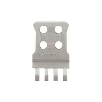 Rozvaděč WAGO Podložka 769-412 pro odlehčení tahu pro pružinové svorkovnice a konektory s pájecími piny jednodílná, šedá 769-412