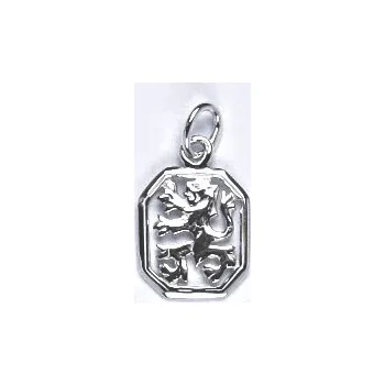 Přívěsek Stříbrný přívěsek Český lev - P124 (Stříbrný přívěsek českého lva)