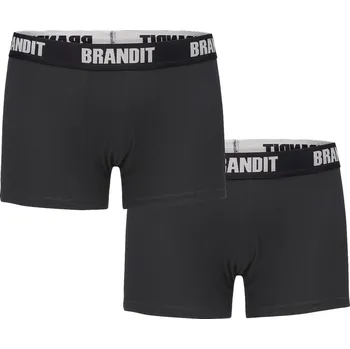 Boxerky boxerky LOGO černé/černé (2 PACK) M