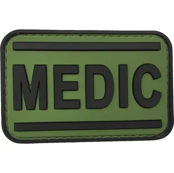 Nášivka PVC nášivka - MEDIC, zelená