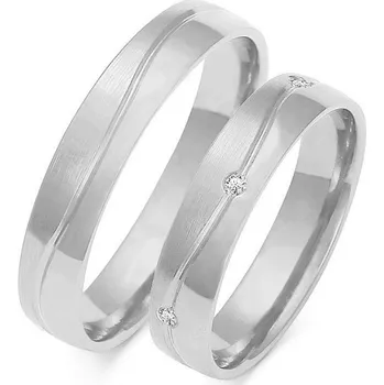 Prsten SOFIA zlatý dámský snubní prsten ZSO-201WWG-DIA