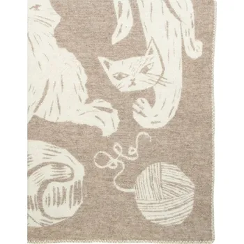 deka Lapuan Kankurit Vlněná deka Kissanpäivät 130x180, béžovo-bílá