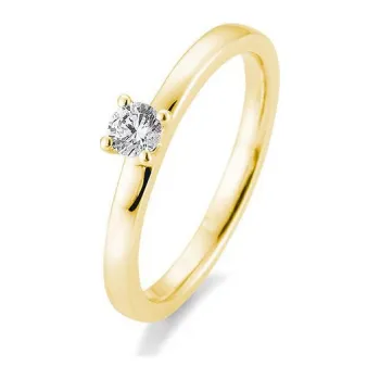 Prsten SOFIA DIAMONDS prsten ze žlutého zlata s diamantem 0,20 ct BE41/05992-Y-14K-51