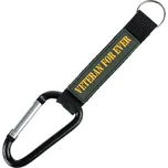 Karabina s klíčenkou Fostex Veterans for ever - černá-olivová