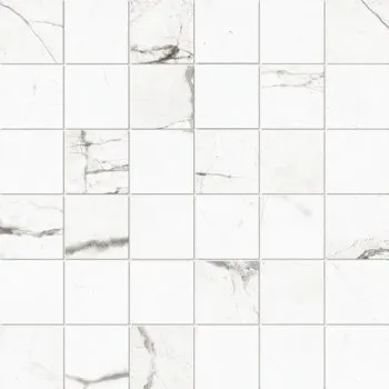Dlažba The Room Statuario Vena Piccola - dlažba mozaika 30x30 bílá matná MK.STA VP6 30