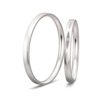 Prsten BREUNING zlaté snubní prsteny BR48/04331WG