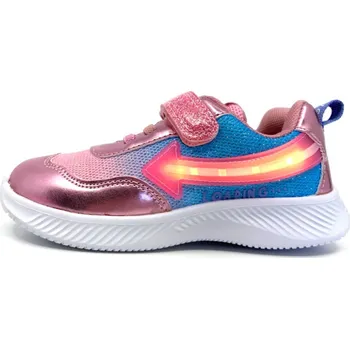 Dívčí tenisky Biomecanics Svítící tenisky Garvalín 231805-C Rosa 22, Vnitřní délka boty: 13,9 cm