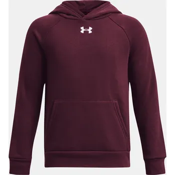 Chlapecká mikina Chlapecká mikina Under Armour UA Rival Fleece Hoodie 1379792-601 Červená YSM