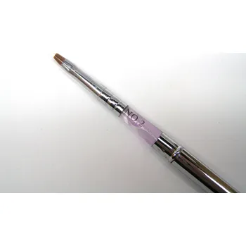 Kosmetický štětec Charlie štětec na UV gel č.2 - kovový