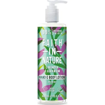 Tělové mléko Faith in Nature mléko na tělo a ruce levandule, 400ml