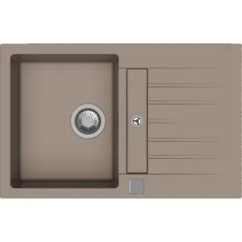 Granitový dřez StrongSinks S3 Dřez granit Vardar 780, 780x500mms odkapem a vaničkou hnědá (StrongSinks S3 Dřez granit Vardar 780, 780x500mms odkapem a vaničkou hnědá)