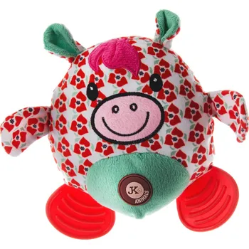 Hračka pro psa JK ANIMALS, Belly, pískací hračka, červená, 22 cm
