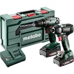 Metabo COMBO SET 2.8.1 18V aku stroje v sadě, BS+SSD200LTBL 2x2,0Ah