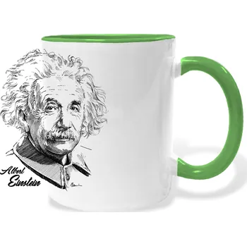Hrnek - Albert Einstein Barva: Zelená
