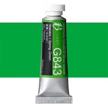 Vodová barva Kvašová barva Holbein 15ml - Spring Green