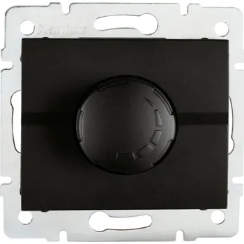 vypínač Kanlux Stmívač osvětlení 500W s filtrem LOGI, černý
